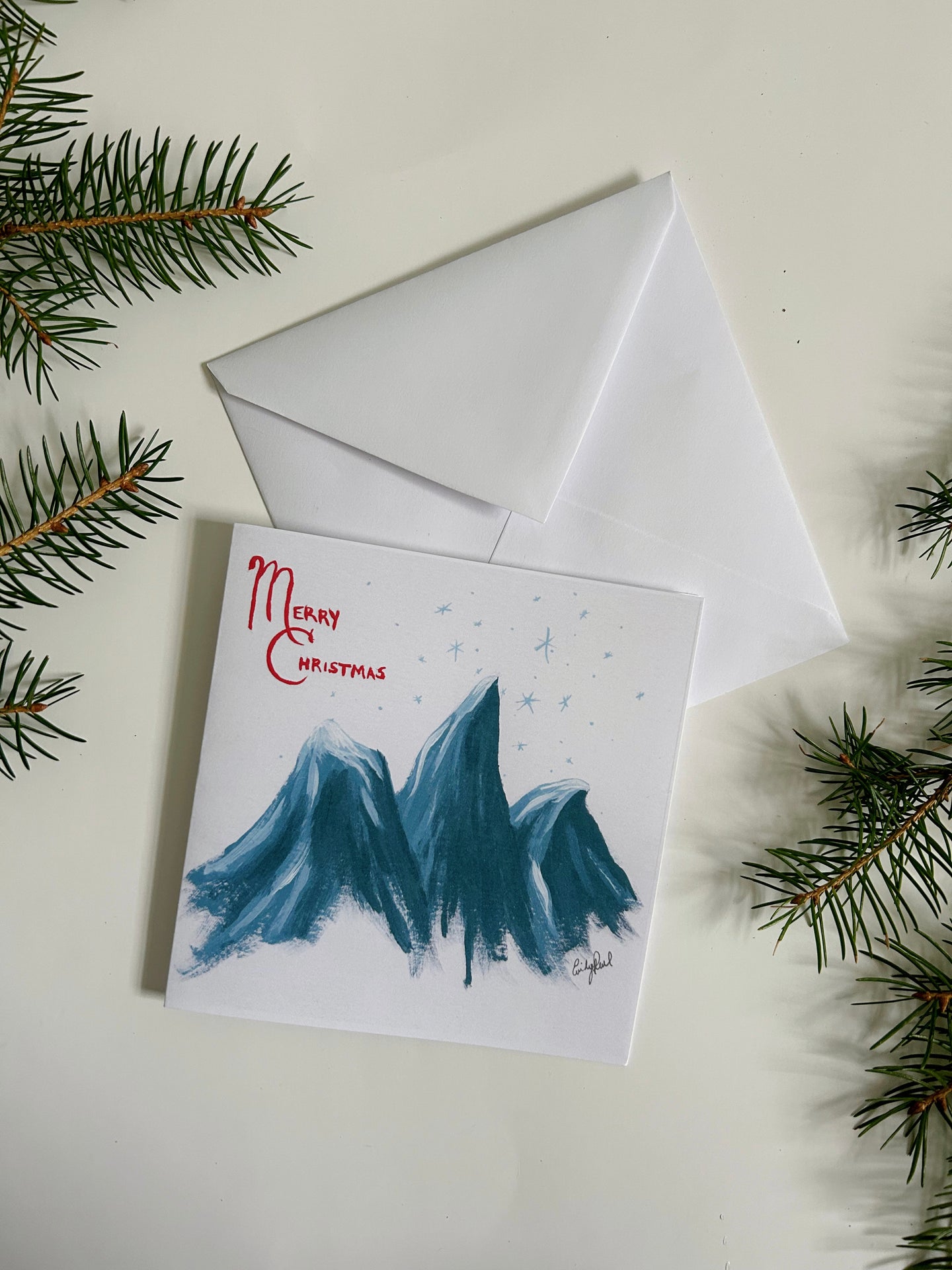 Holiday Peaks card